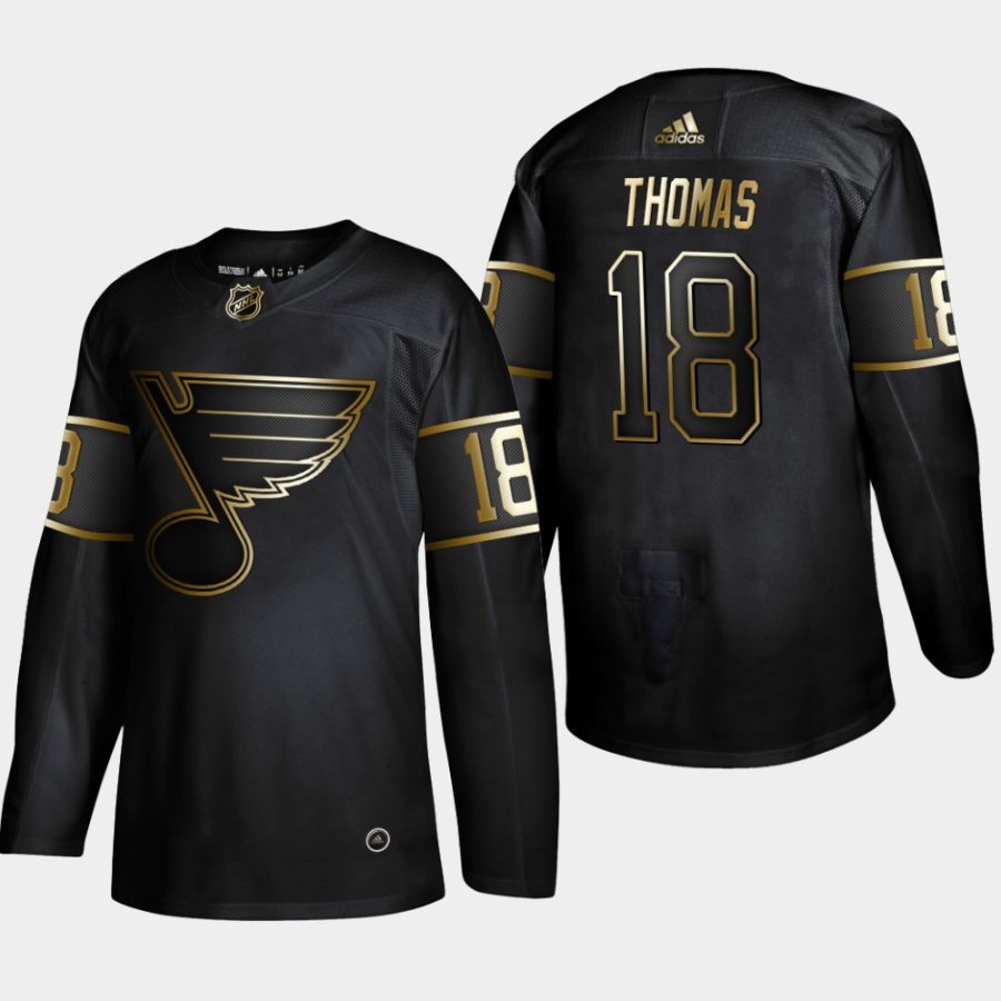 robert thomas blues black 2019 nhl golden edition authentic jersey