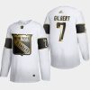 rod gilbert rangers white nhl golden edition authentic retired jersey