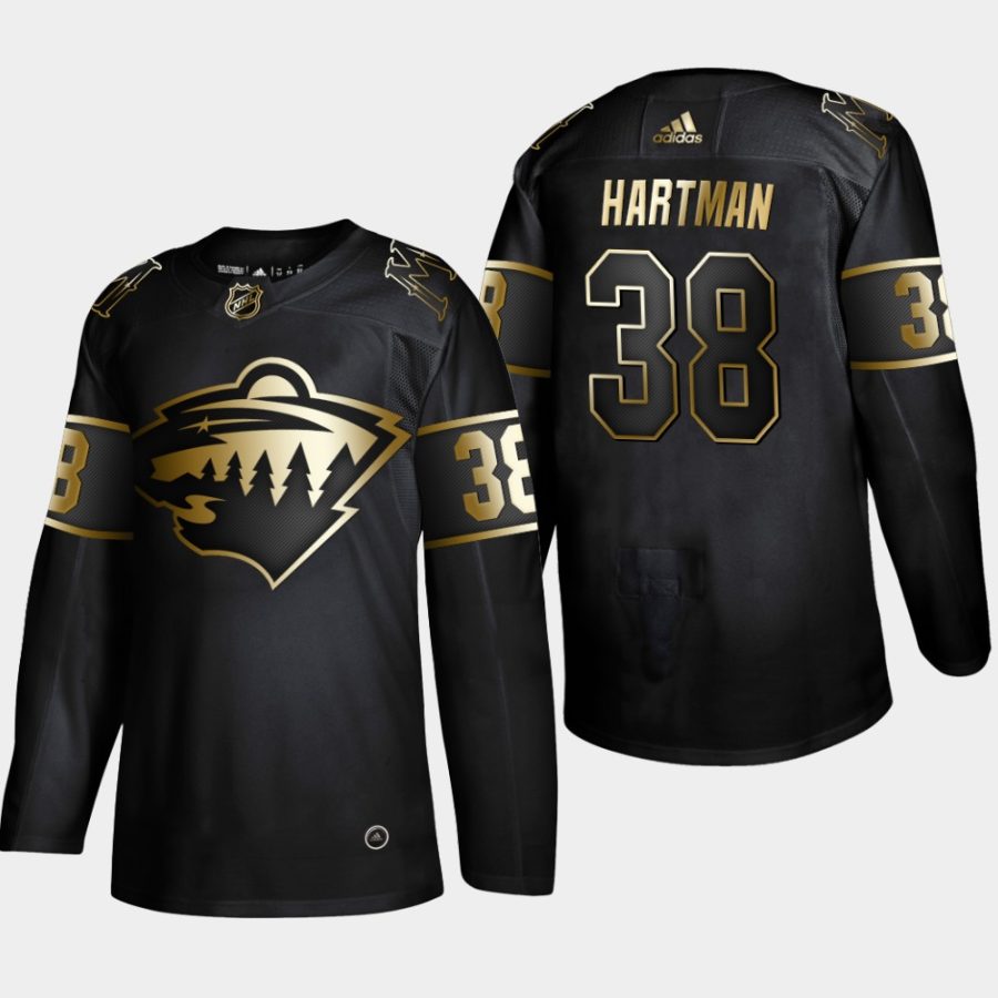 ryan hartman stars black nhl golden edition authentic jersey