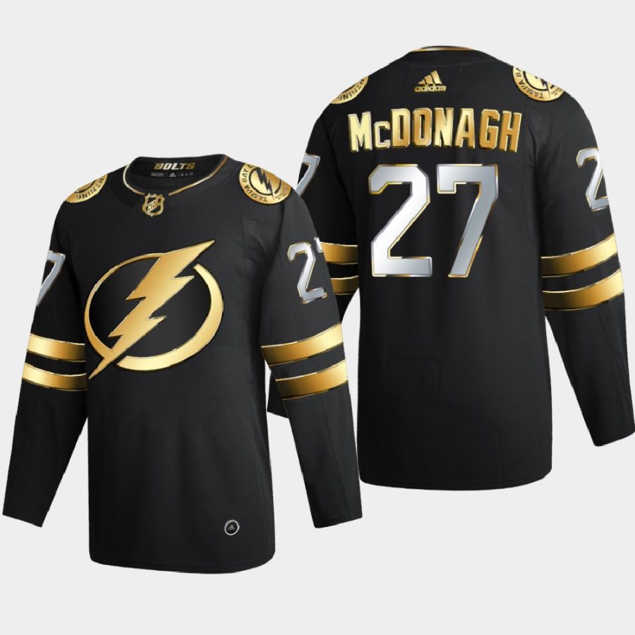 ryan mcdonagh lightning black authentic golden limited edition jersey