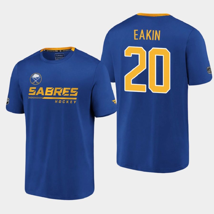 sabres cody eakin royal 2020 21 locker room performance authentic pro t shirt