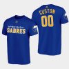 sabres custom royal 2020 21 home t shirt