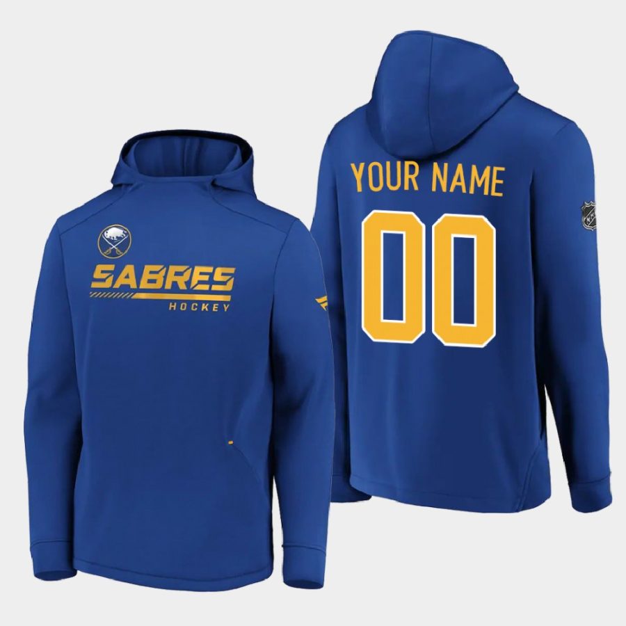 sabres custom royal 2020 authentic pro locker room pullover hoodie