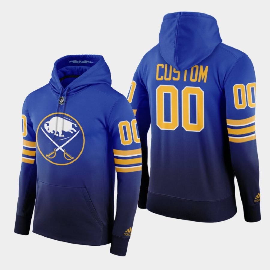 sabres custom royal blue 2020 21 home 50th season hoodie