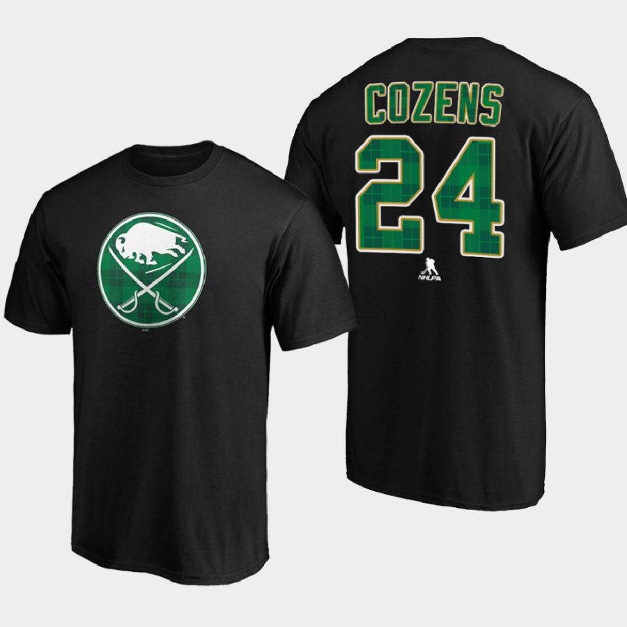 sabres dylan cozens black emerald plaid personalized t shirt