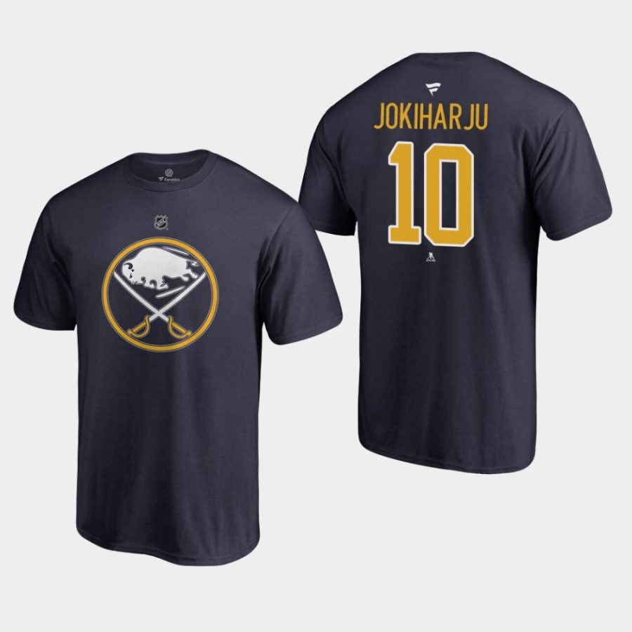 sabres henri jokiharju navy authentic stack t shirt