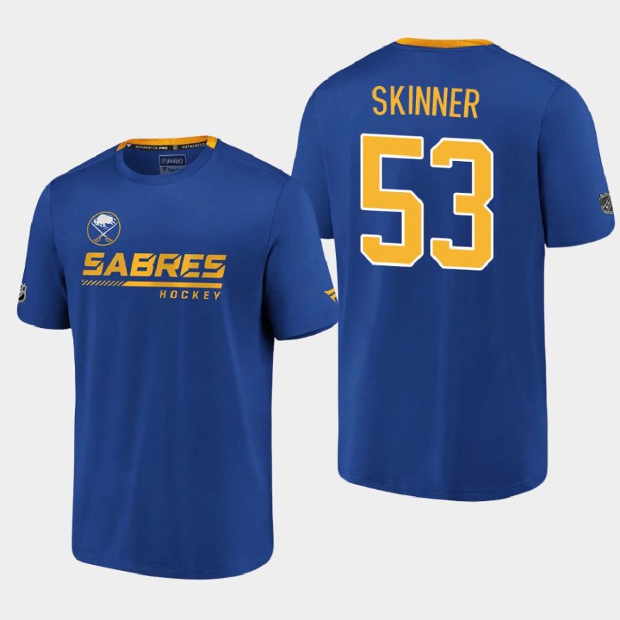 sabres jeff skinner royal 2020 21 locker room performance authentic pro t shirt