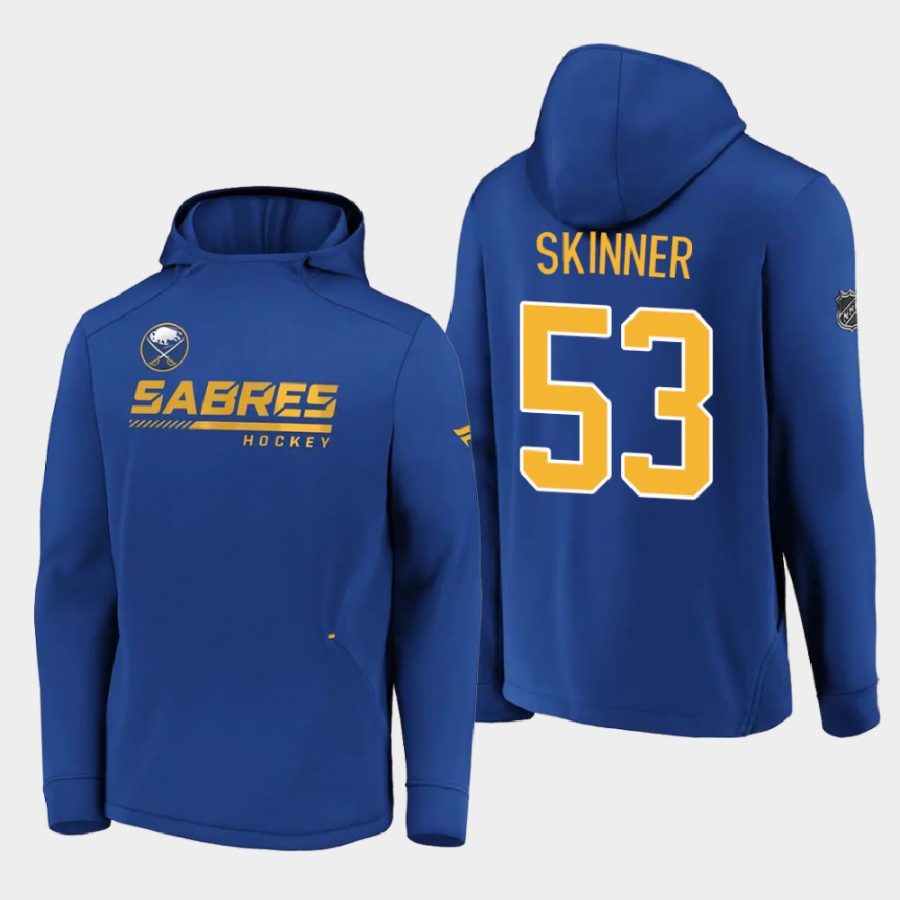 sabres jeff skinner royal 2020 authentic pro locker room pullover hoodie