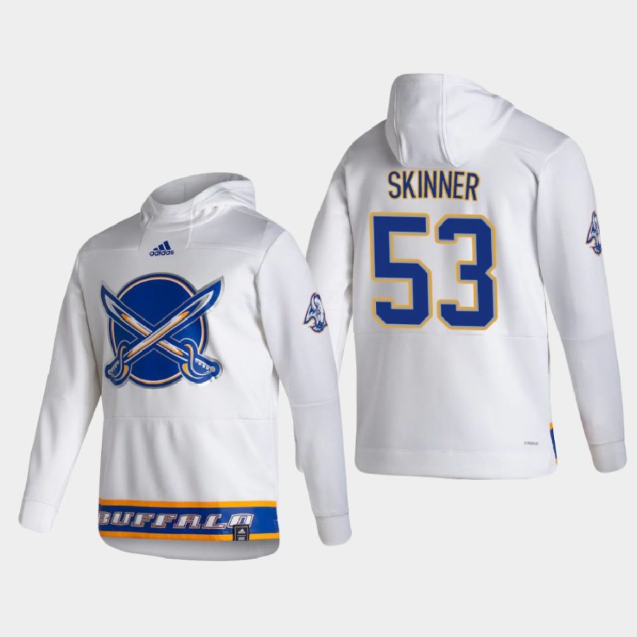 sabres jeff skinner white 2021 reverse retro authentic pullover hoodie