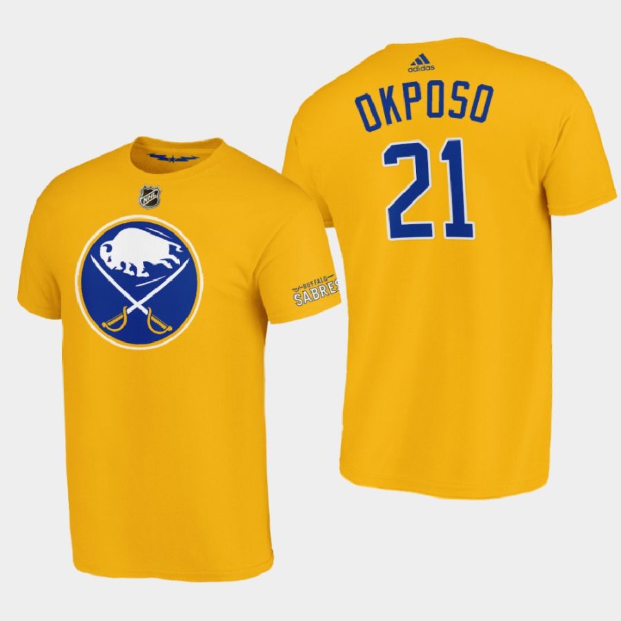 sabres kyle okposo yellow 2020 21 alternate t shirt