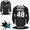 san jose sharks 48 tomas hertl black practice team jersey