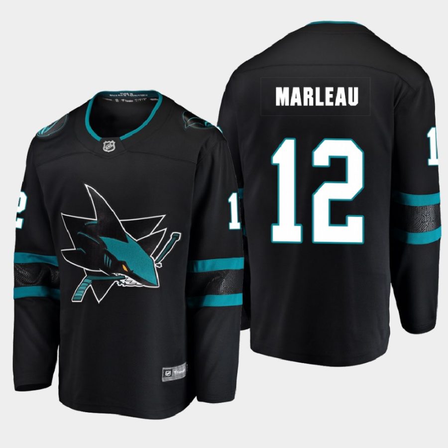 san jose sharks patrick marleau alternate 2020 21 breakaway player jersey black