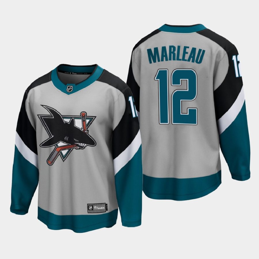 san jose sharks patrick marleau reverse retro 2021 special edition jersey gray