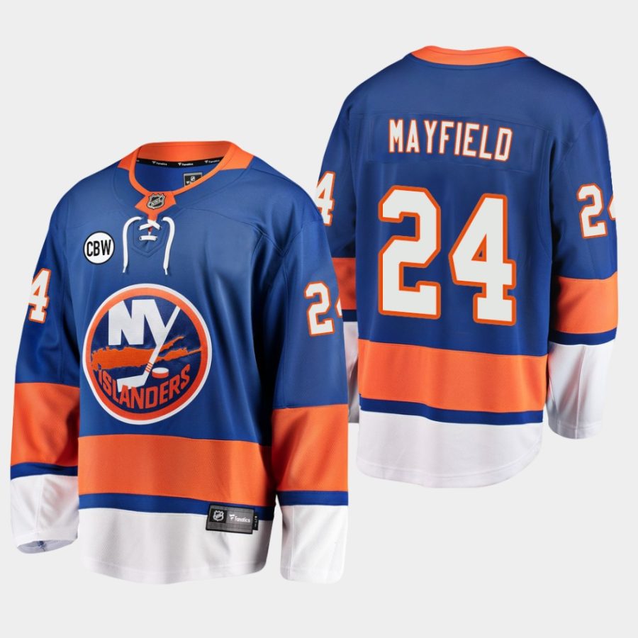 scott mayfield islanders royal 2019 home cbw premier jersey