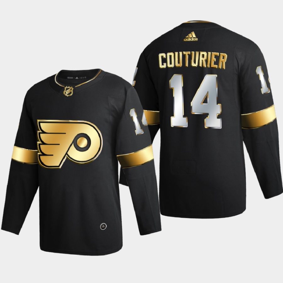 sean couturier flyers black golden edition limited authentic jersey