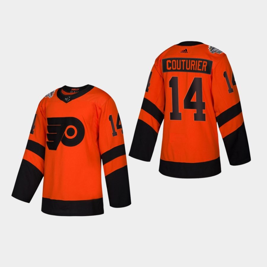 sean couturier flyers orange 2019 nhl stadium series adidas authentic youth jersey