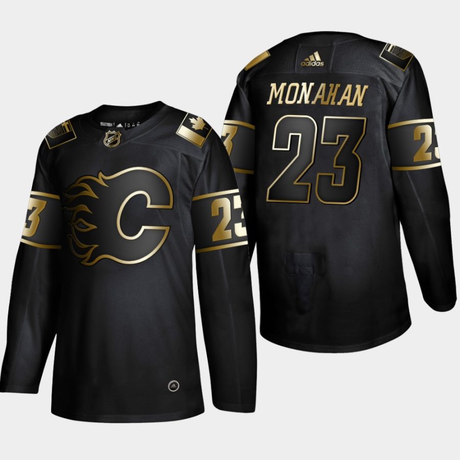 sean monahan flames black 2019 nhl golden edition authentic jersey