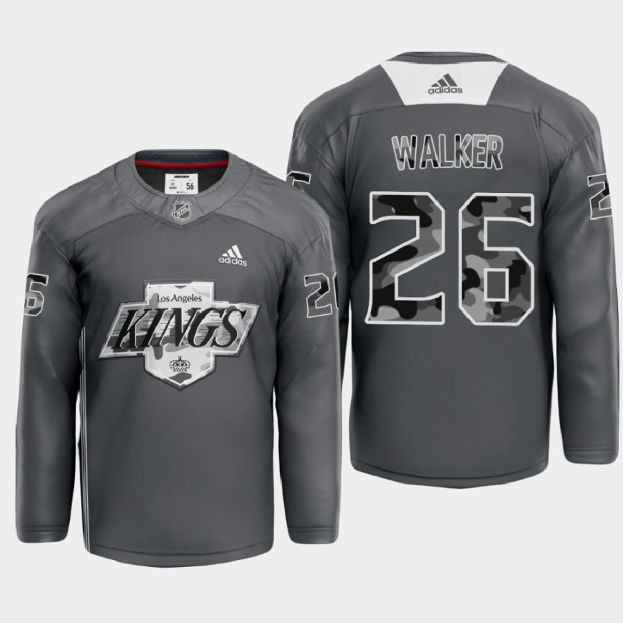 sean walker undefeated x la kings gray warm up jersey