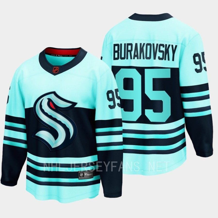 seattle kraken andre burakovsky special edition 2.0 2022 breakaway retro jersey teal