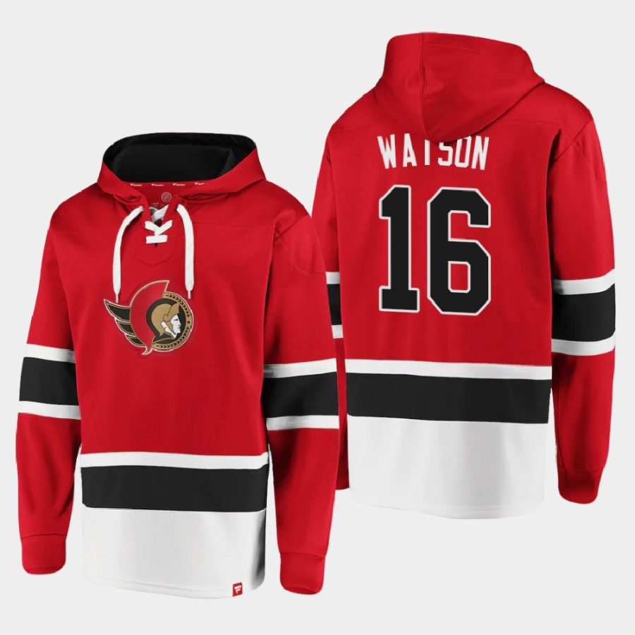 senators austin watson red dasher player lace up hoodie