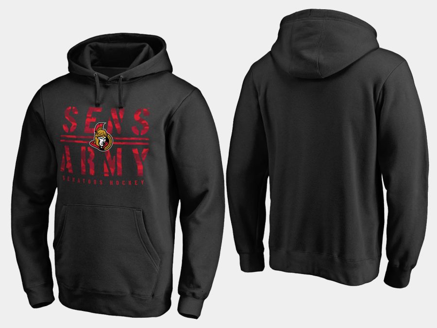 senators black hometown collection sens army hoodie