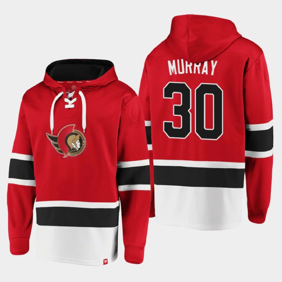 senators matt murray red dasher player lace up hoodie