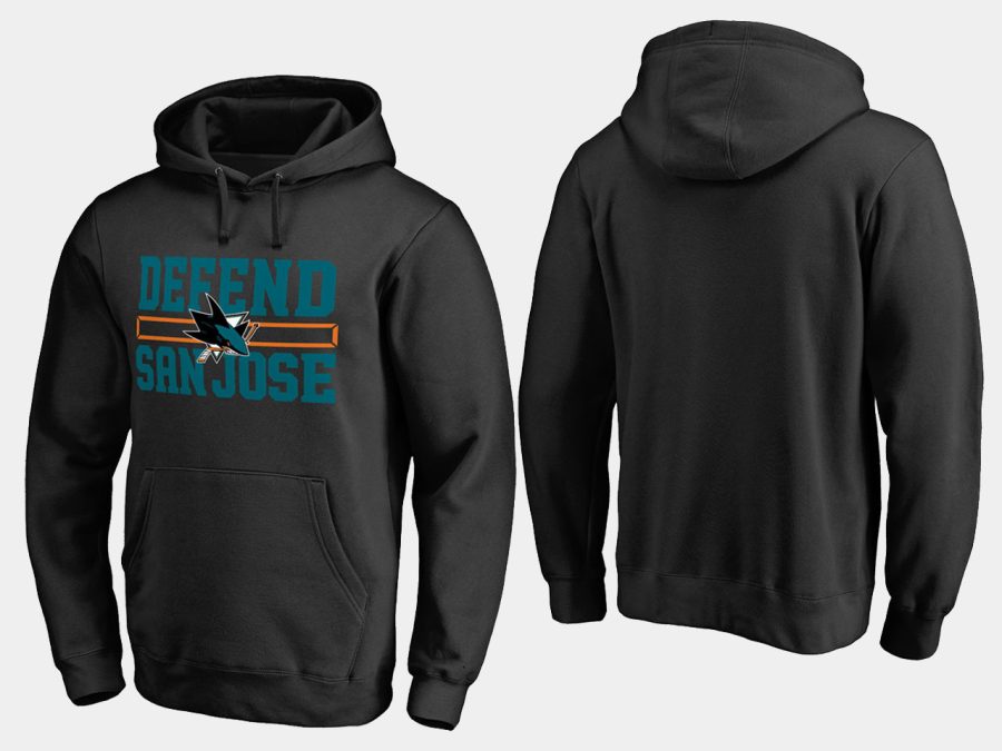 sharks black hometown collection defend hoodie