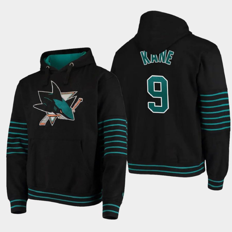 sharks evander kane black old time hockey piper pullover hoodie