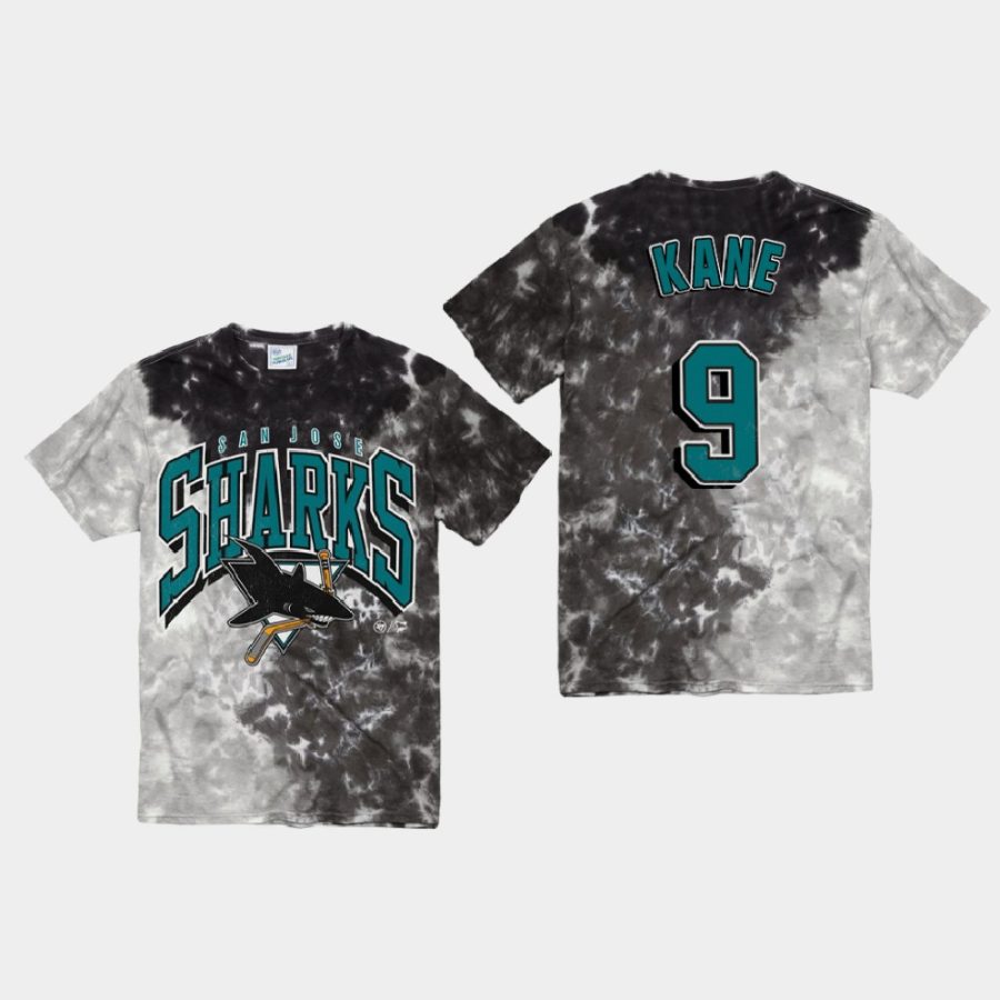 sharks evander kane black vintage tubular retro tie dye t shirt