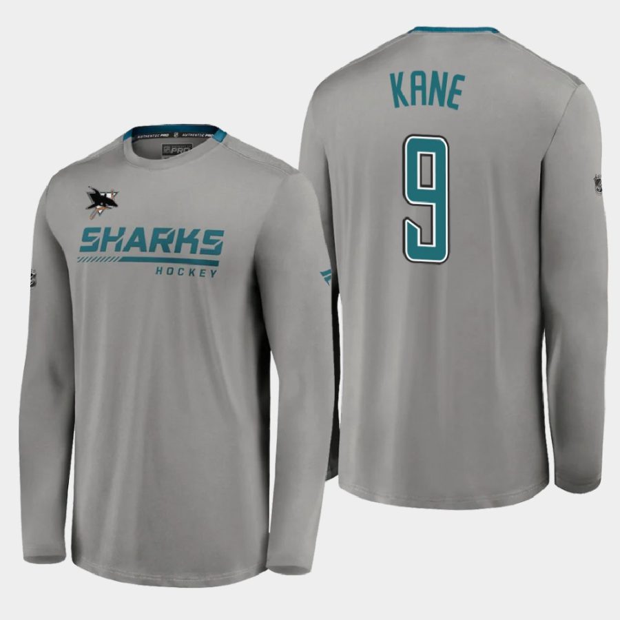 sharks evander kane gray special edition locker room long sleeve t shirt