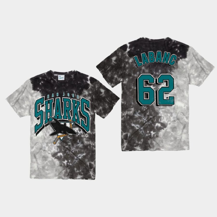 sharks kevin labanc black vintage tubular retro tie dye t shirt