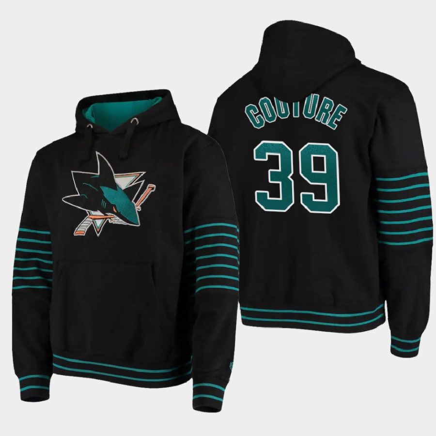 sharks logan couture black old time hockey piper pullover hoodie