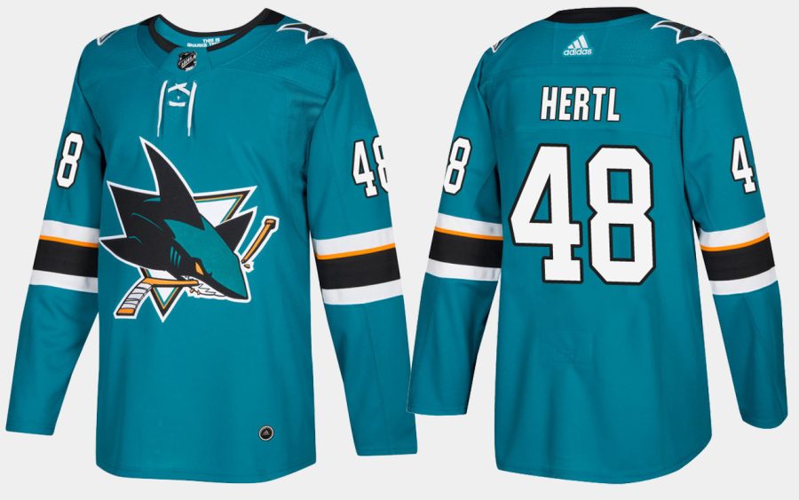 sharks tomas hertl home teal jersey