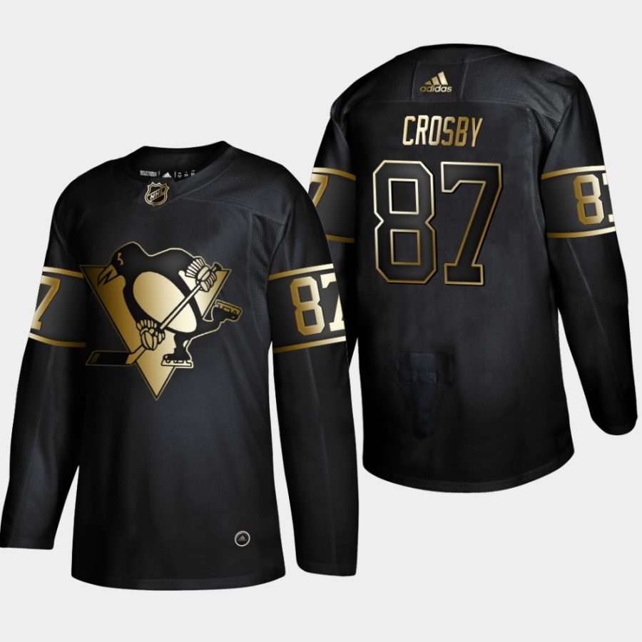 sidney crosby penguins black 2019 nhl golden edition authentic jersey