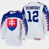 slovakia team rayen petrovicky 2021 iihf world junior championship home jersey white