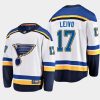 st. louis blues josh leivo away breakaway player jersey white