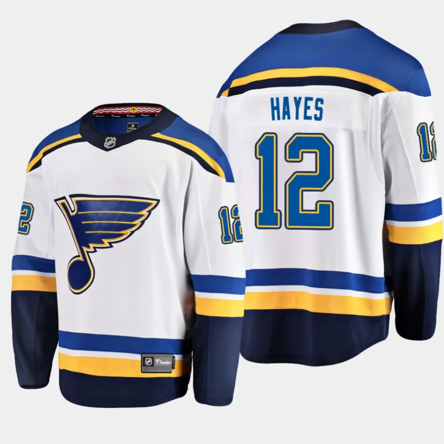 st. louis blues kevin hayes away breakaway player jersey white