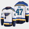 st. louis blues torey krug away 2020 21 breakaway player jersey white