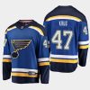 st. louis blues torey krug home 2020 21 breakaway player jersey blue