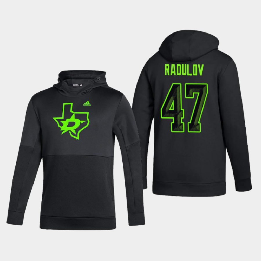 stars alexander radulov black alternate blackout hoodie