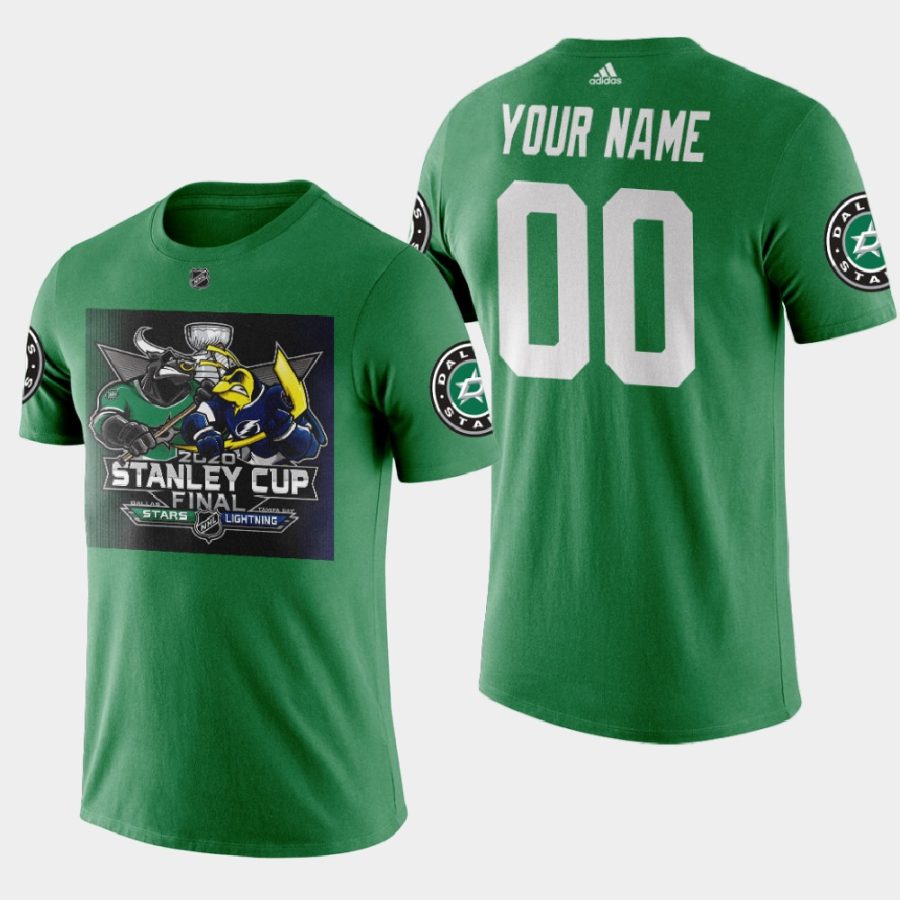 stars custom green vs lightning 2020 stanley cup final matchup cartoon t shirt