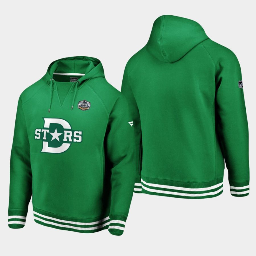 stars green white 2020 winter classic throwback hoodie