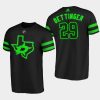 stars jake oettinger neon green black alternate blackout skyline t shirt