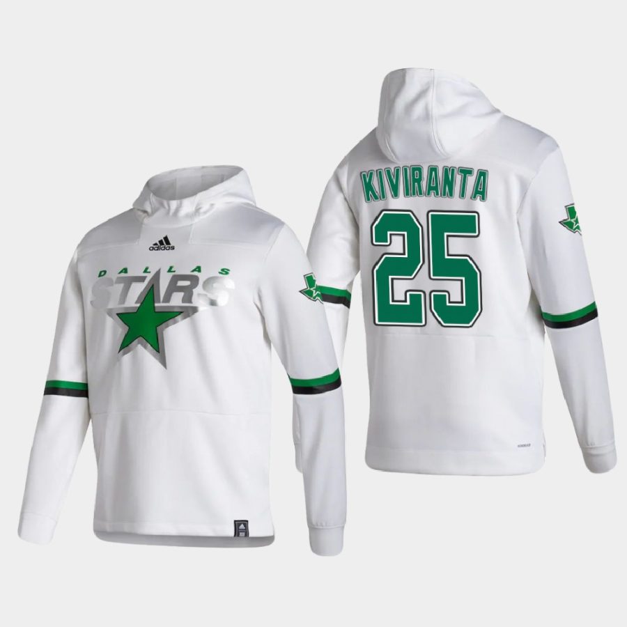 stars joel kiviranta white 2021 reverse retro authentic pullover hoodie