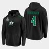 stars miro heiskanen black 2020 stanley cup final authentic pro rinkside pullover hoodie