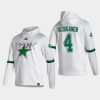 stars miro heiskanen white 2021 reverse retro authentic pullover hoodie