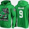 stars retiredmike modano cartoon team color green hoodie