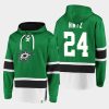 stars roope hintz kelly green dasher player lace up hoodie