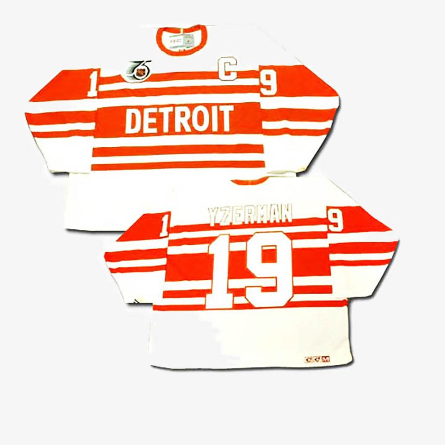 steve yzerman white throwback jersey