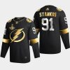 steven stamkos lightning black 2020 stanley cup champions authentic golden limited jersey